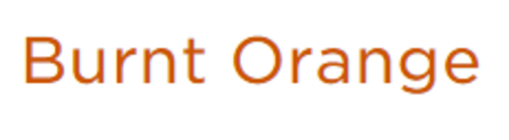 Burnt orange text on white background