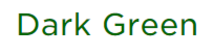 Dark Green on white background
