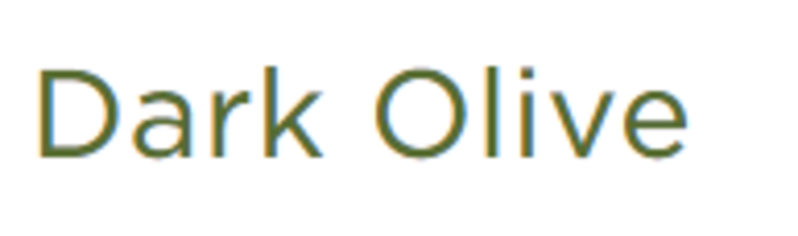 Dark olive text on white background