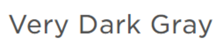 very dark grey text on white background